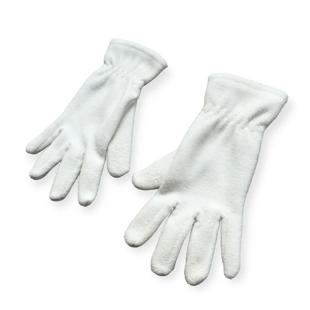 🔃White Fleece Gloves